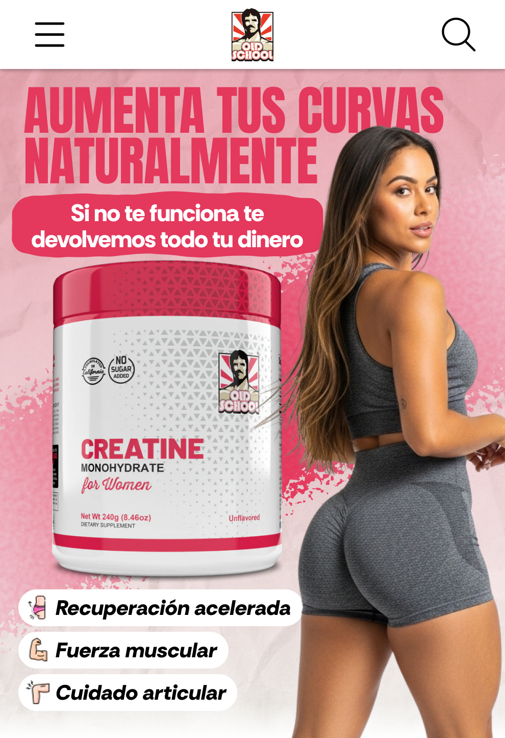 Creatina Monohidratada Para Mujeres Con Colageno y Aminoacidos